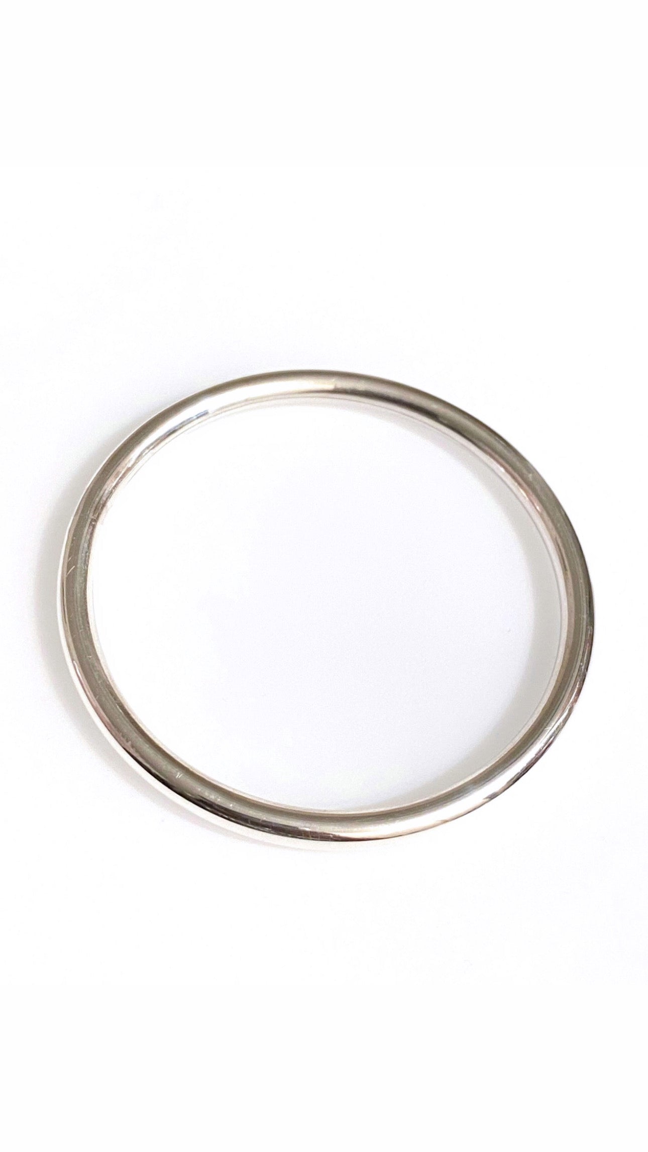 Sterling Silver Tube Bangle - Lightweight & Comfortable | Ultra Shiny