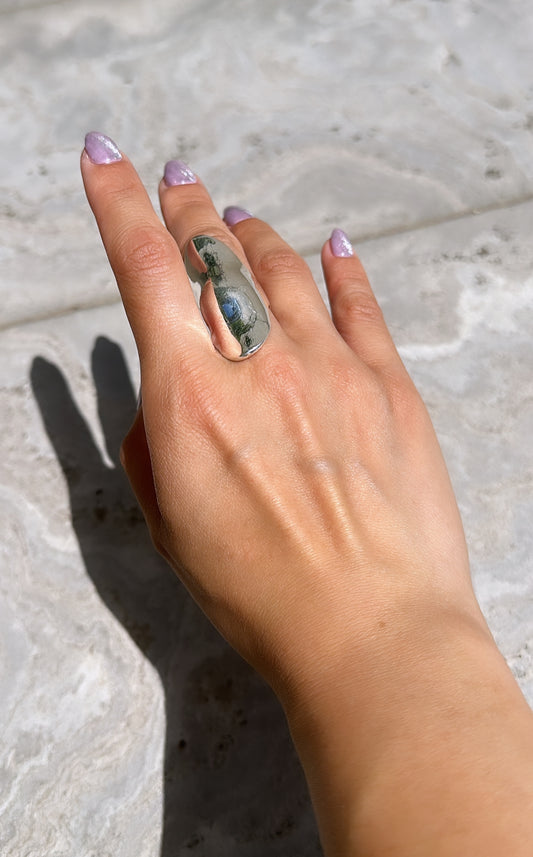 Shield rings (sterling silver)