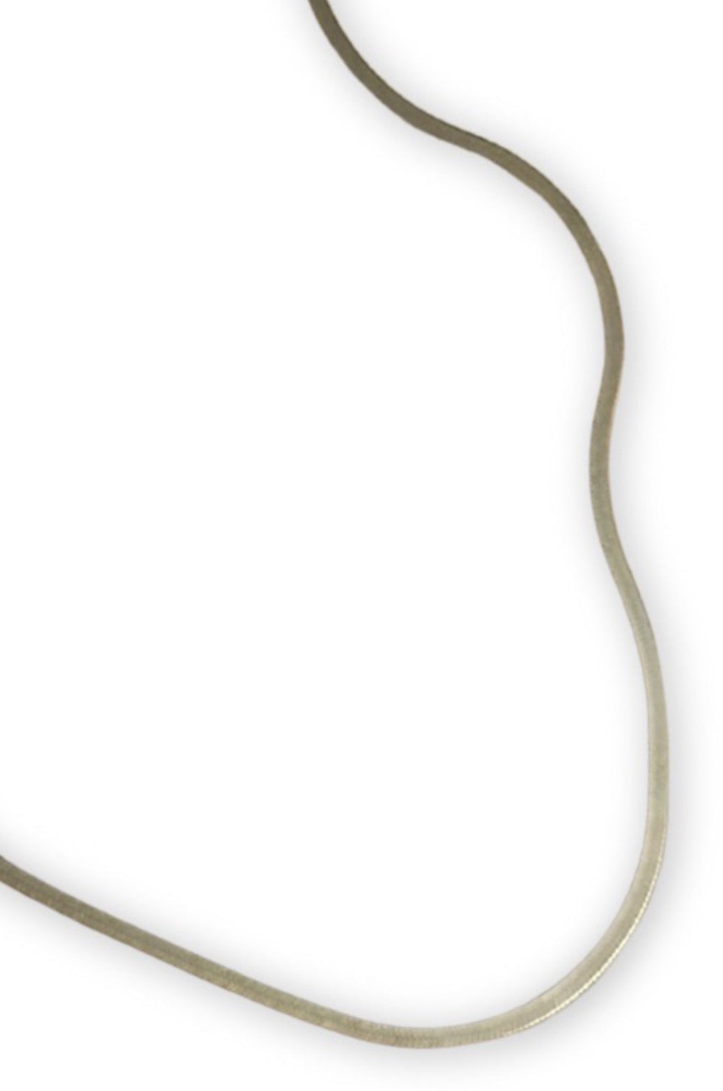 Ultra Thin Herringbone Chain (Sterling Silver or Gold Vermeille)