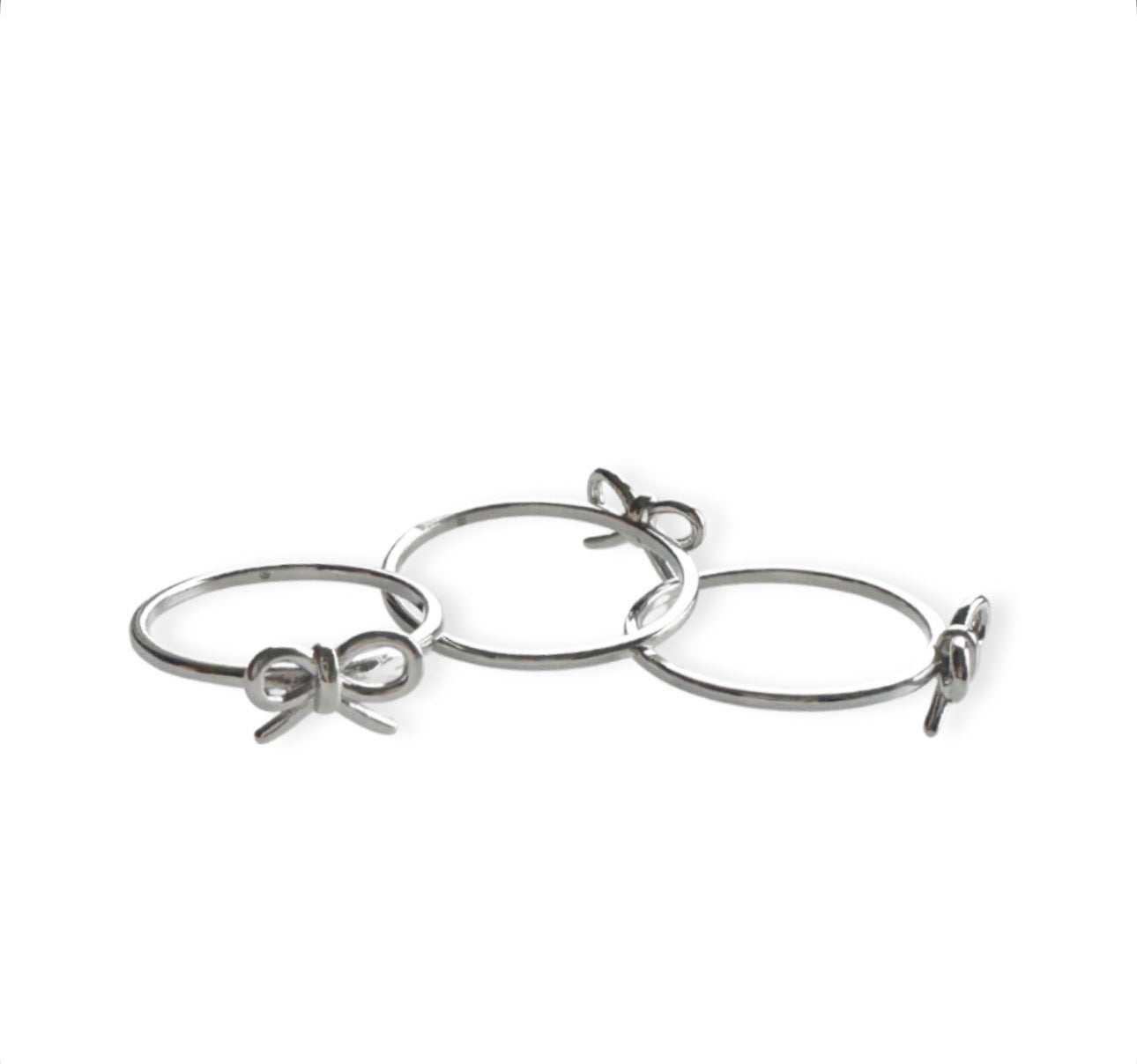 Wrap Me Up in a Dainty Bow Ring (Sterling Silver)