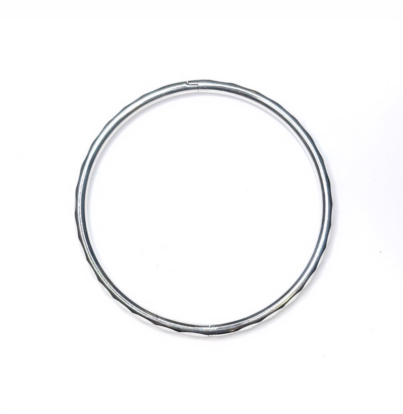 Prism bangle (sterling silver, shower safe)