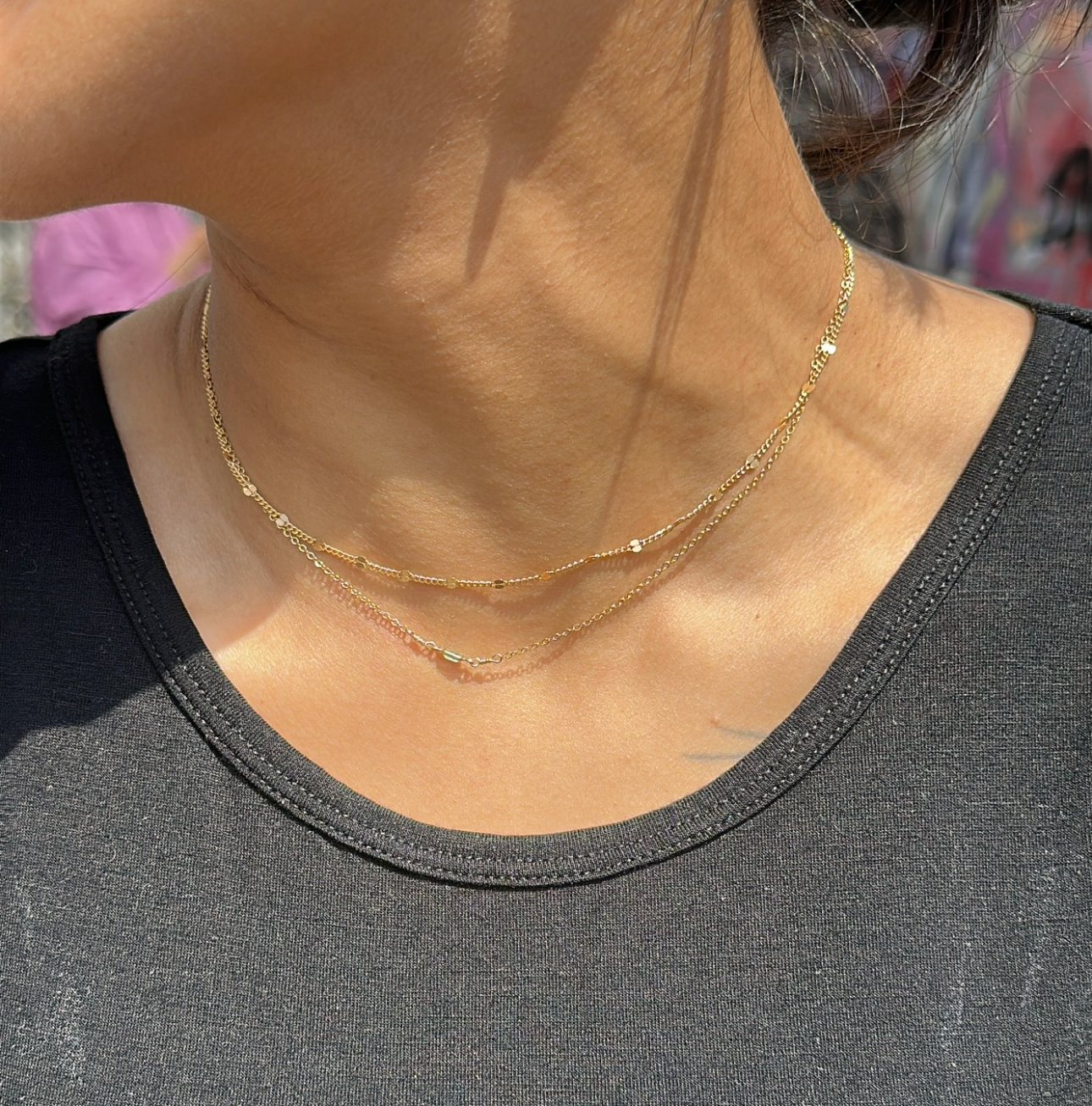 Shimmery Flat Satellite Chain – 14K Gold-Filled | Bracelet, Necklace & Anklet