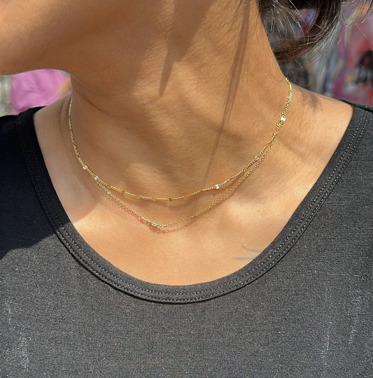 Shimmery Flat Satellite Chain – 14K Gold-Filled | Bracelet, Necklace & Anklet