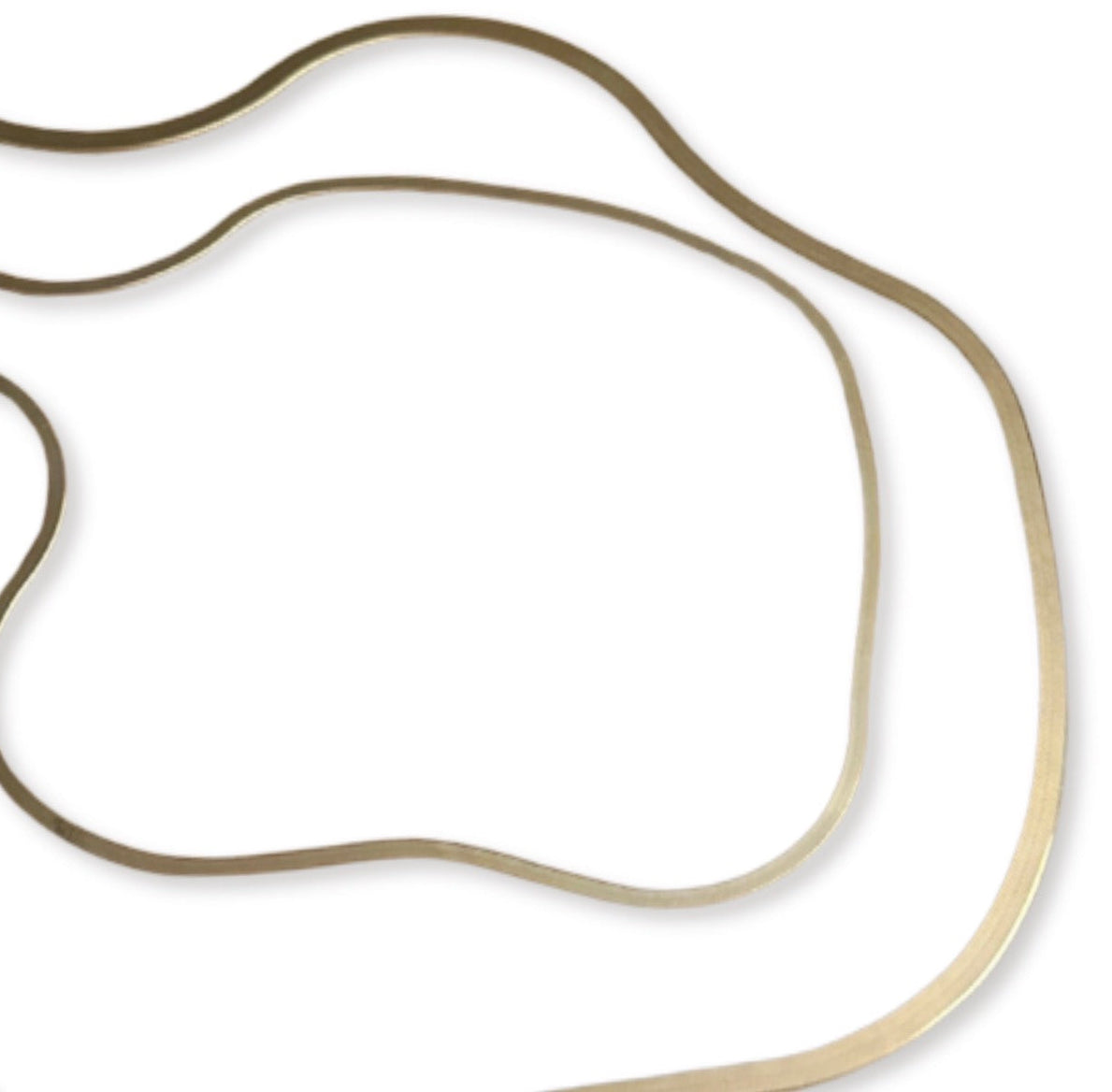 Ultra Thin Herringbone Chain (Sterling Silver or Gold Vermeille)
