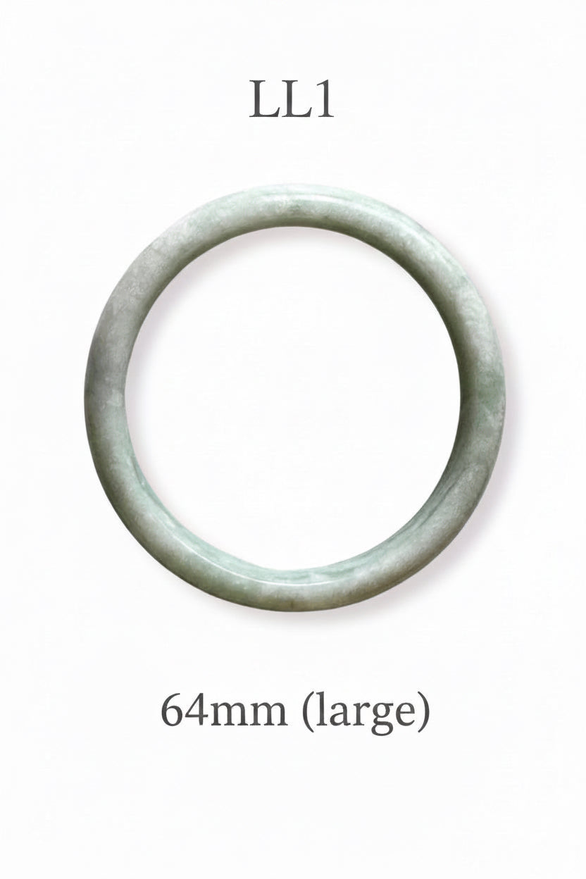 Authentic “part of you” one of a kind jade bangle
