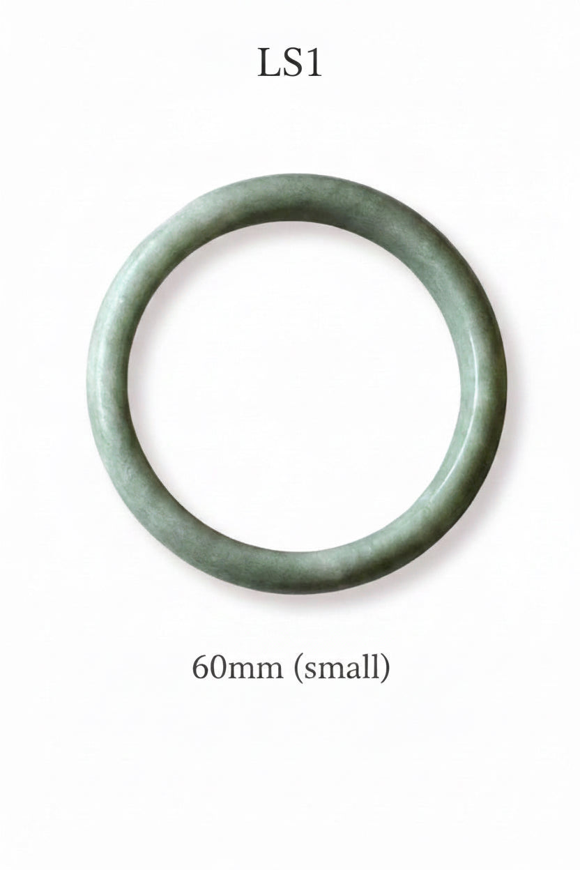 Authentic “part of you” one of a kind jade bangle