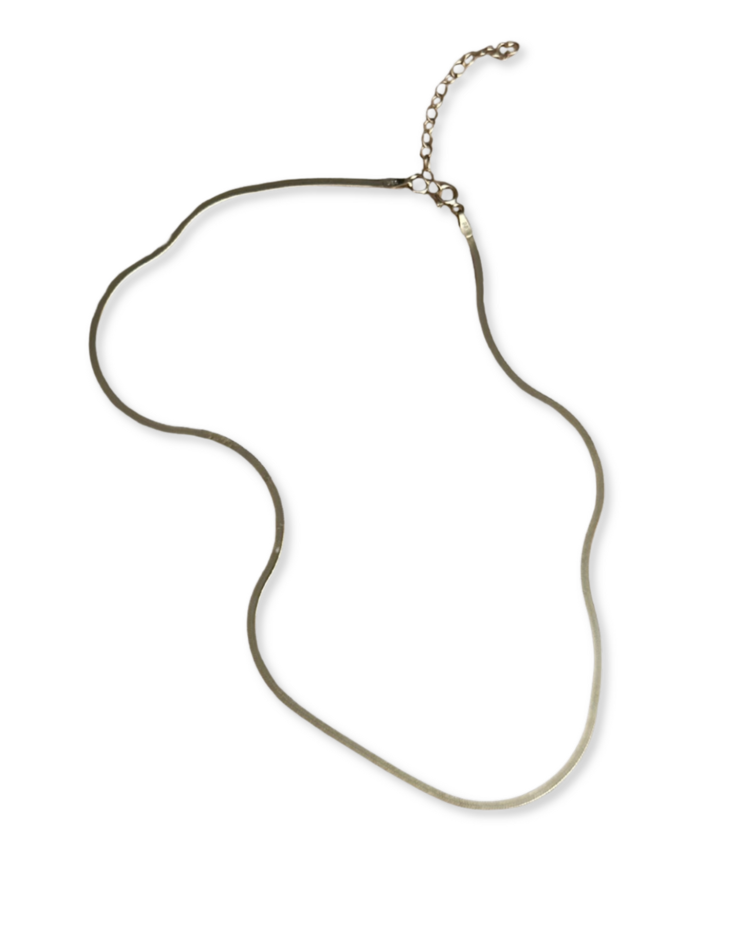 Ultra Thin Herringbone Chain (Sterling Silver or Gold Vermeille)