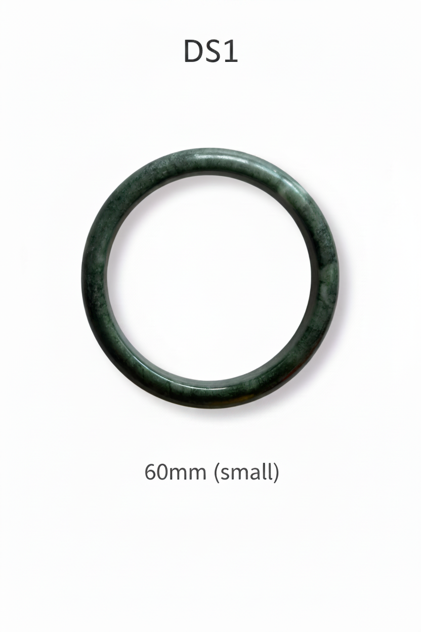 Authentic “part of you” one of a kind jade bangle