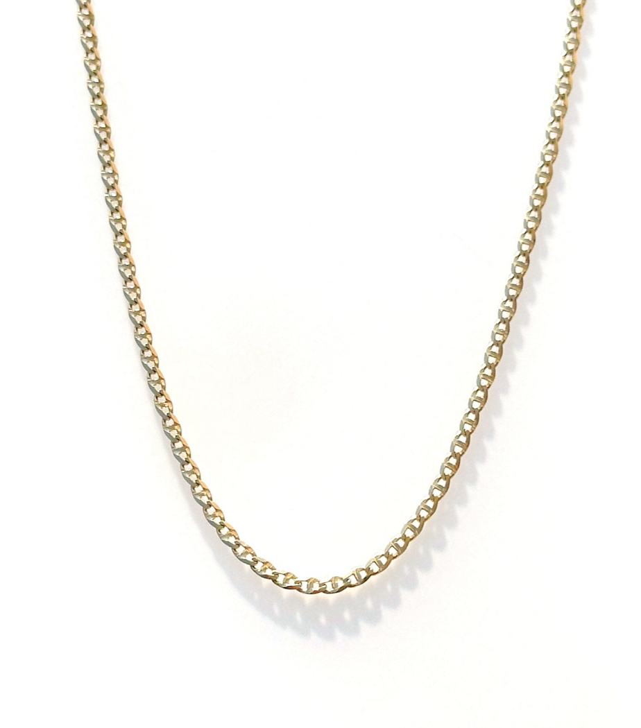 Italian solid gold tangle free chains (Puglia Holiday Collection)