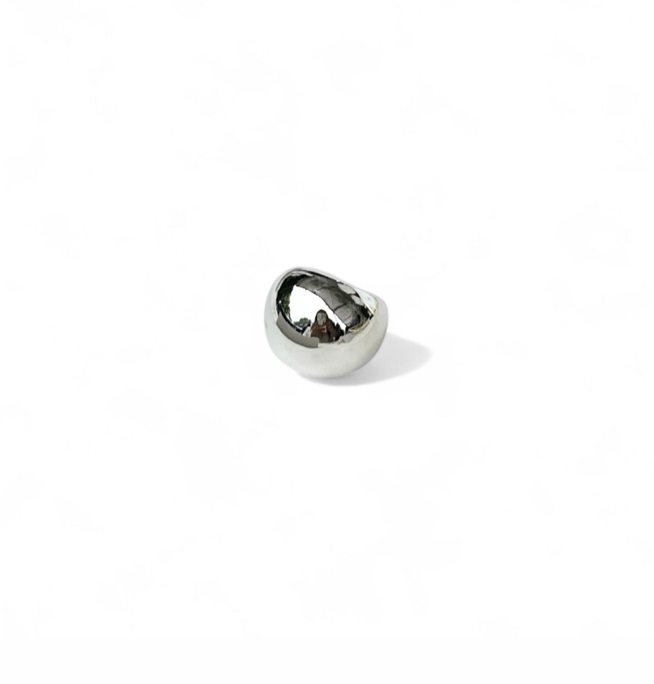 Sterling Silver Bubble Dome Ring Detail - Minimalist Design
