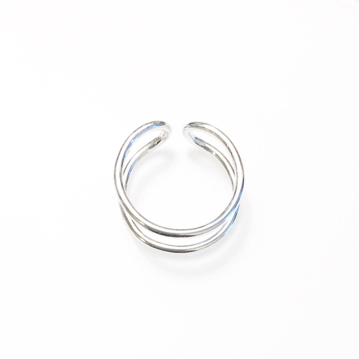 Parallel ring (sterling silver)