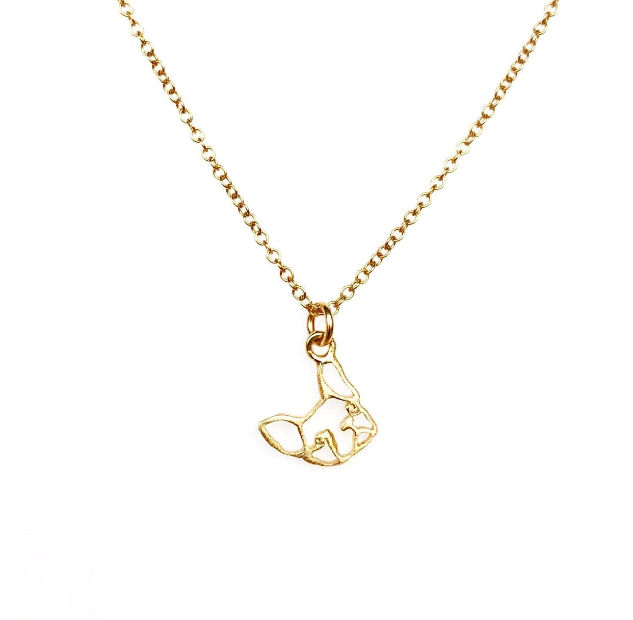 SPECIAL CAUSE: Frenchie bulldog necklace (14kt gold filled and vermeille)
