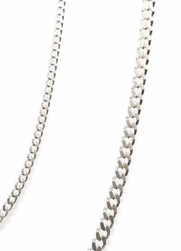 Curb chain anklet (sterling silver)