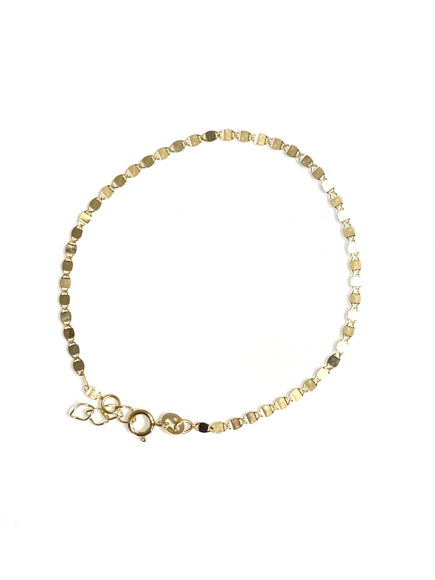 Dainty valentino chain (10K solid gold, necklace, bracelet, or anklet)