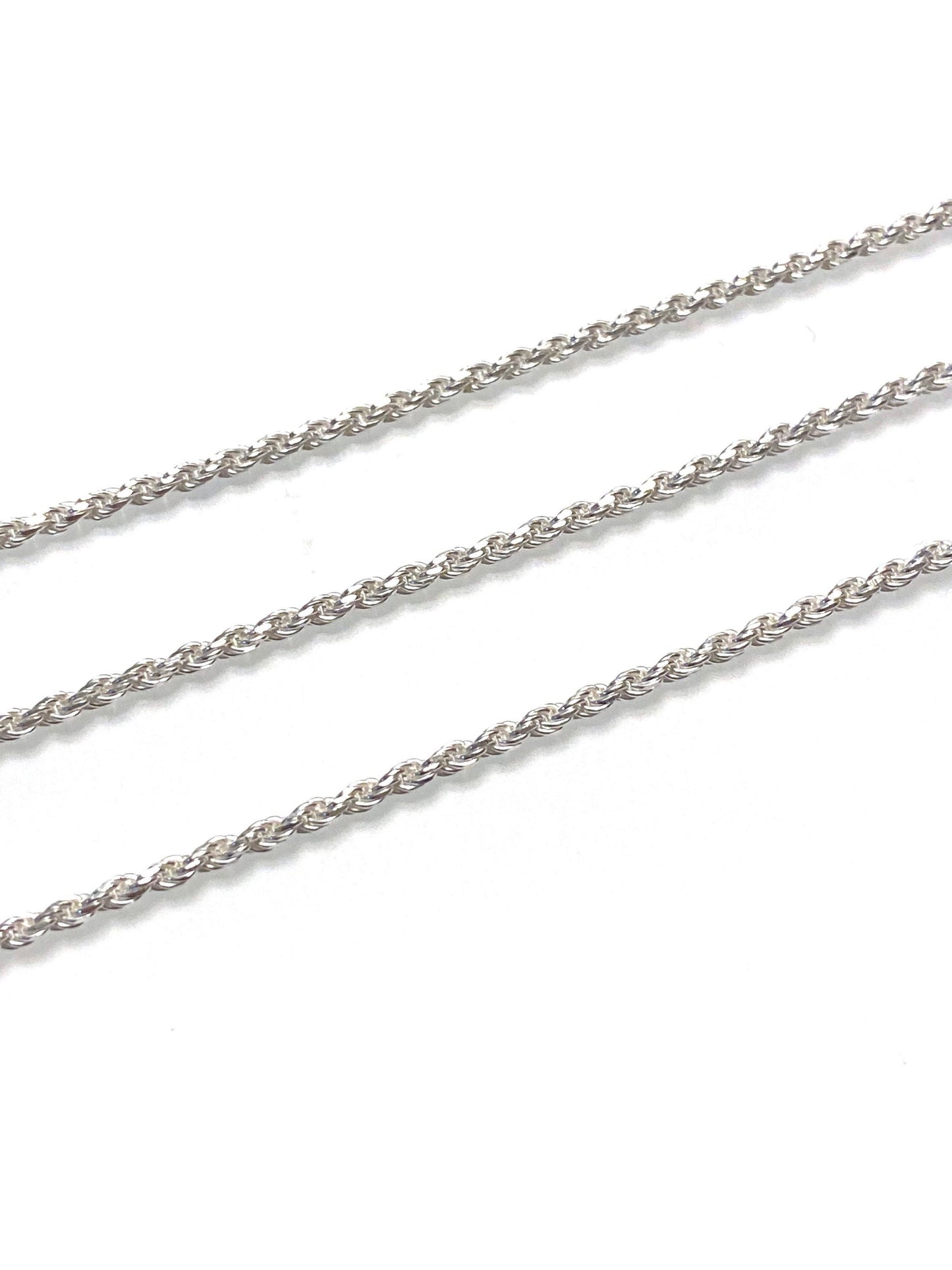 Rope chain bracelet sterling silver - detail view
